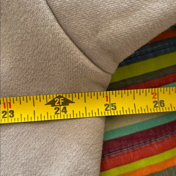 Comfort signature unisex Hoodie - Light tan  Crewneck Pullover embroidered nwot - Picture 9 of 10